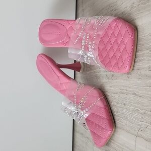 Pink Sparkle Heels